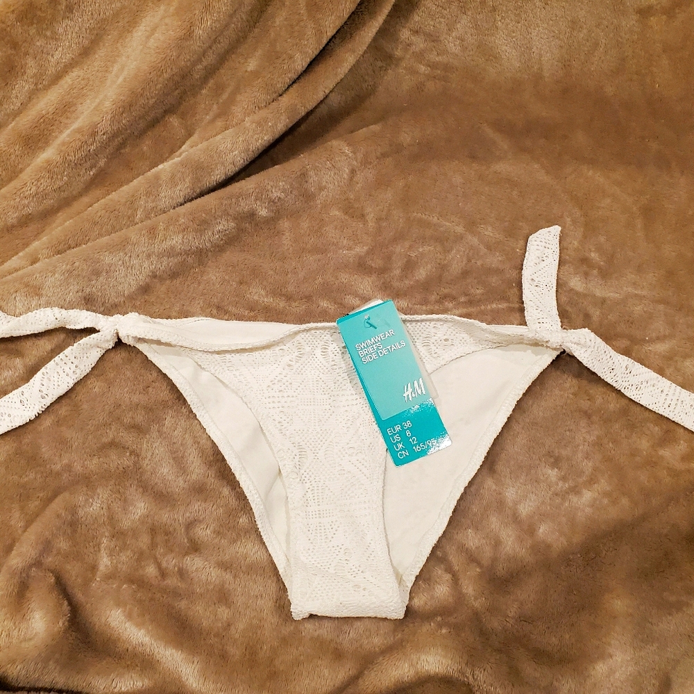 White Tie Bikini Bottom